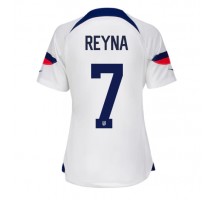 Ujedinjene države Giovanni Reyna #7 Koszulka Podstawowa damskie MŚ 2022 Krótki Rękaw